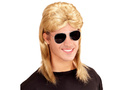 Disco szőke férfi paróka + szemüveg