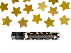 Lövőcső - arany fémcsillagok - 28 cm - 1 db.