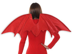 Piros csillogó szárnyak - 91 x 37 cm - 1 db.