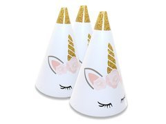 Papírkupakok Gyönyörű egyszarvú - 6 db.