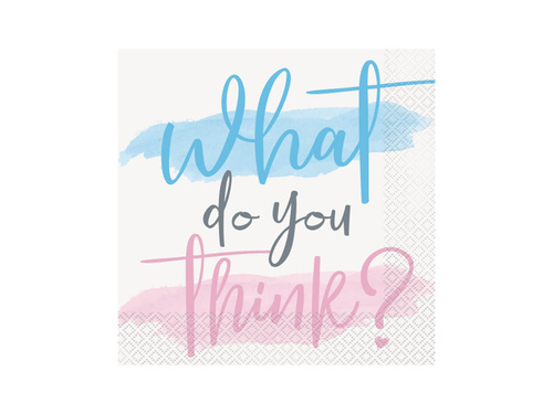 Mit gondolsz babaköszöntő szalvéta - 33 cm - 16 db.