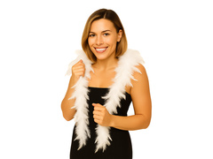 Toll boa - fehér - 180 cm.