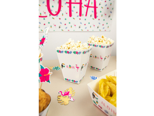 Aloha Party popcorn dobozok - 6 db.
