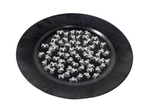 Halloween fluoreszkáló pókok dekoráció - 70 db.