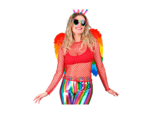 Szivárványos összecsukható tollszárnyak 50×50 cm