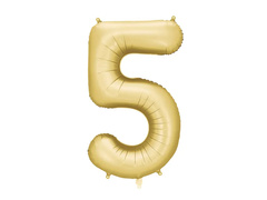 Fólia lufi arany szám 5 - 86 cm - 1 db.
