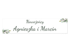 Személyre szabott rendszámtábla - 52 x 12 cm - 2 db.