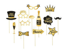 Szilveszteri fotó kellékek - 13 db.