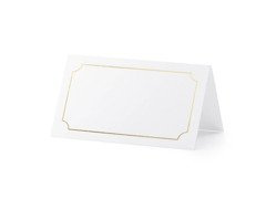 Keret névjegykártyák asztalra - 9,5 x 5,5 cm - 10 db.