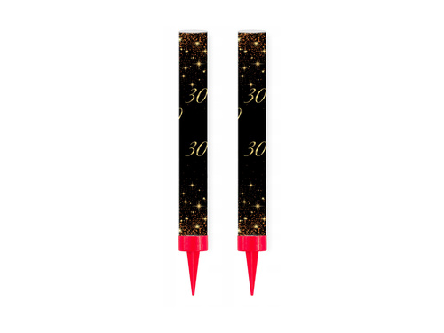 Szikrázó tortaszökőkút 30. születésnapra - 12 cm - 2 db.