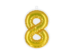 Öntapadós dekoráció nyolcas arany - 1 db.