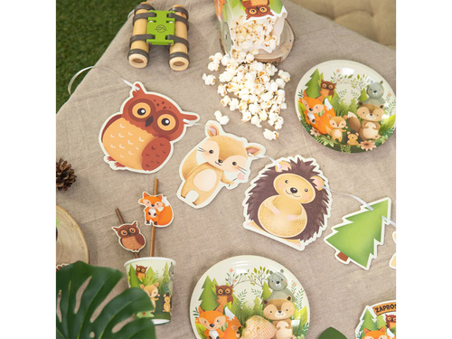 Erdei barátok füzér - 200 cm - 1 db.