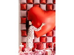 Fólialufi Szív piros XXL - 136 x 129 cm - 1 db.