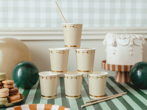 Keverő papírpoharak - 220 ml - 6 db.