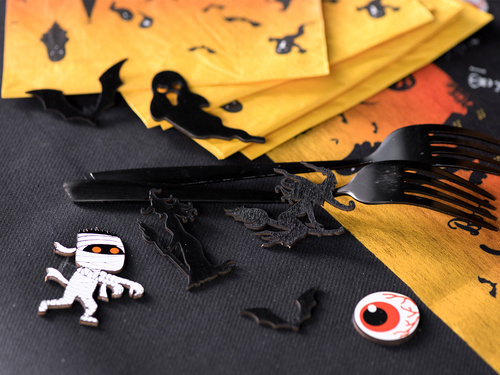 Halloween kísértetház konfetti - 10 db.