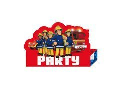 Tűzoltó Sam születésnapi meghívók - 8 db.