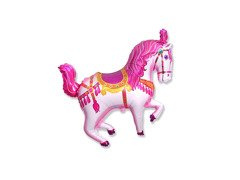 Cirkuszi ló fóliából készült lufi - 34 x 37 cm - 1 db.