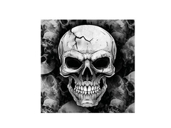 Halloween koponyás szalvéták - 33 cm - 12 db.