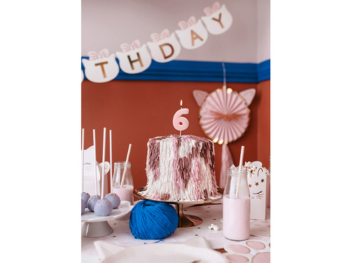 Hatos gyertyaláng rózsaszín - 6 - 1 db.