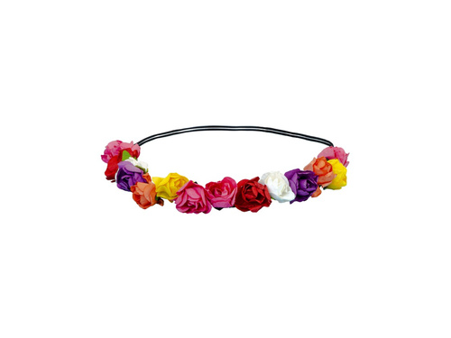 Többszínű virágos fejpánt