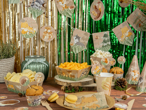 Erdei állatok chipes dobozok - 4 db.