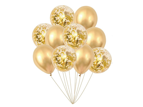 Arany lufik készlet - 30 cm - 10 db.