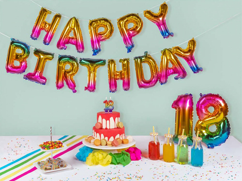 Színes tizennyolc gyertya - 18 - tizennyolc