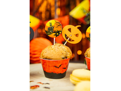 Halloween tökös muffin pálcikák - 6 db.