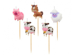 Farm piknik gyertyák - 5 db.