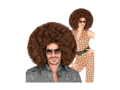 Barna nagy afro paróka