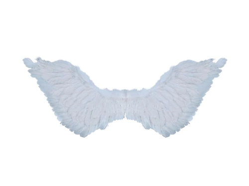Fehér angyalszárnyak tollakkal - 106 cm - 1 db.