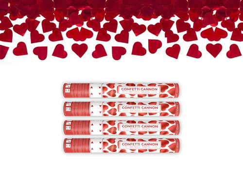 Lövőcső, piros szív, 40 cm, 1 db.