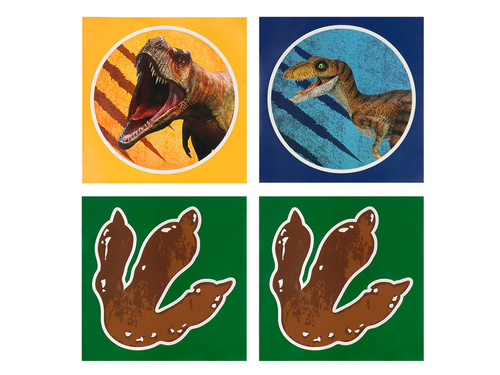 Dinoszauruszok matricák - 4 db.