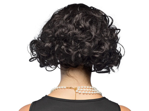 Retro fekete paróka - 1 db.