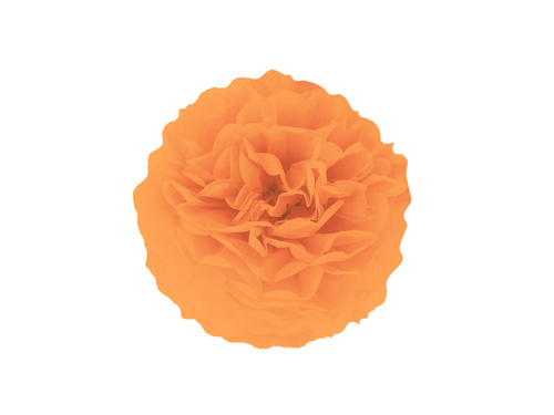 Függő pom pom virág dekoráció - narancssárga - 25 cm - 1 db.