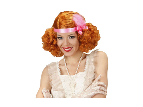 Flapper vörös paróka az 1920-as évekből.