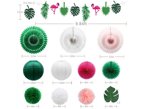 Hawaii dekorációs készlet - 14 darab.