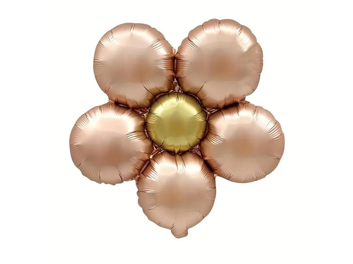 Fólialufi Virág arany rózsaszín - 40 cm - 3 db.