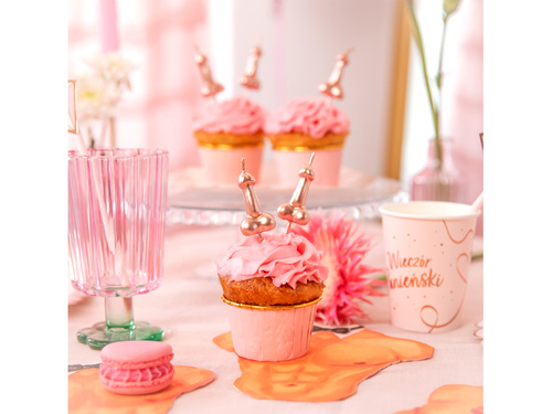 Péniszpiszkáló gyertyák - rózsaarany - 5 db.