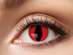 Macskakontaktlencse - piros - 7 nap