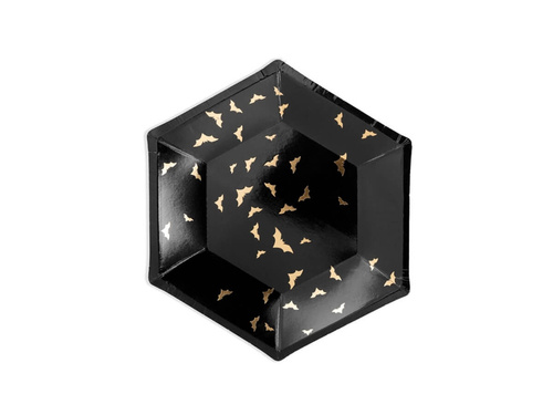 Halloween papírtányérok Trick or Treat - 20 cm - 6 db.