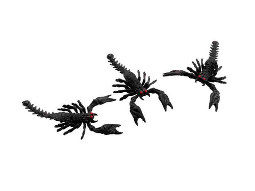 Halloween dekoráció Skorpiók - 3 db.