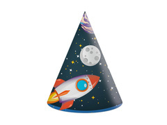 Kozmosz születésnapi sapkák - 6 db.