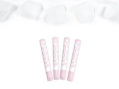 Lövőcső, fehér műrózsa szirmok, 40cm, 4 db.