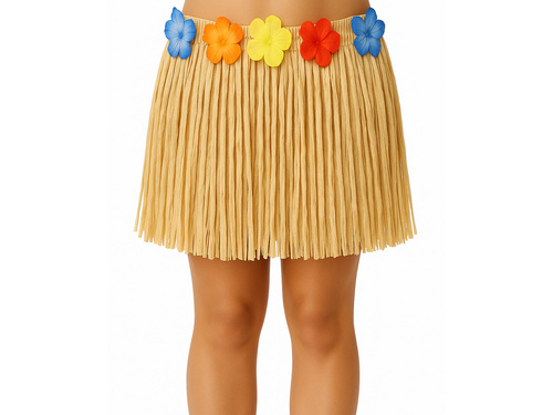 Hawaii rövid szalmaszoknya - 40 cm - 1 db.