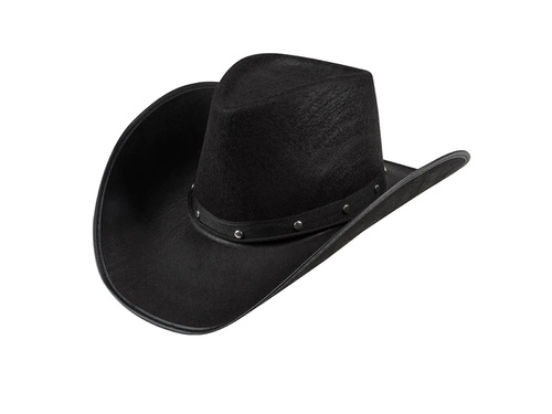 Fekete cowboy kalap - 1 db.