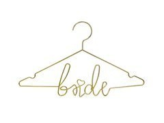 Menyasszonyi fém fogas arany - 1 db.