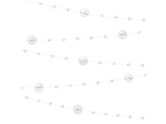 Átlátszó gyöngyfüzér - 650 cm - 1 db.