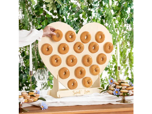 Fadíszítés Fali fánk szív - 65 x 59 cm