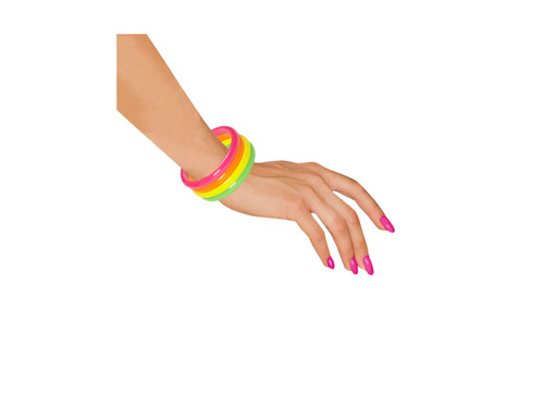 4 darabos neon karkötő készlet